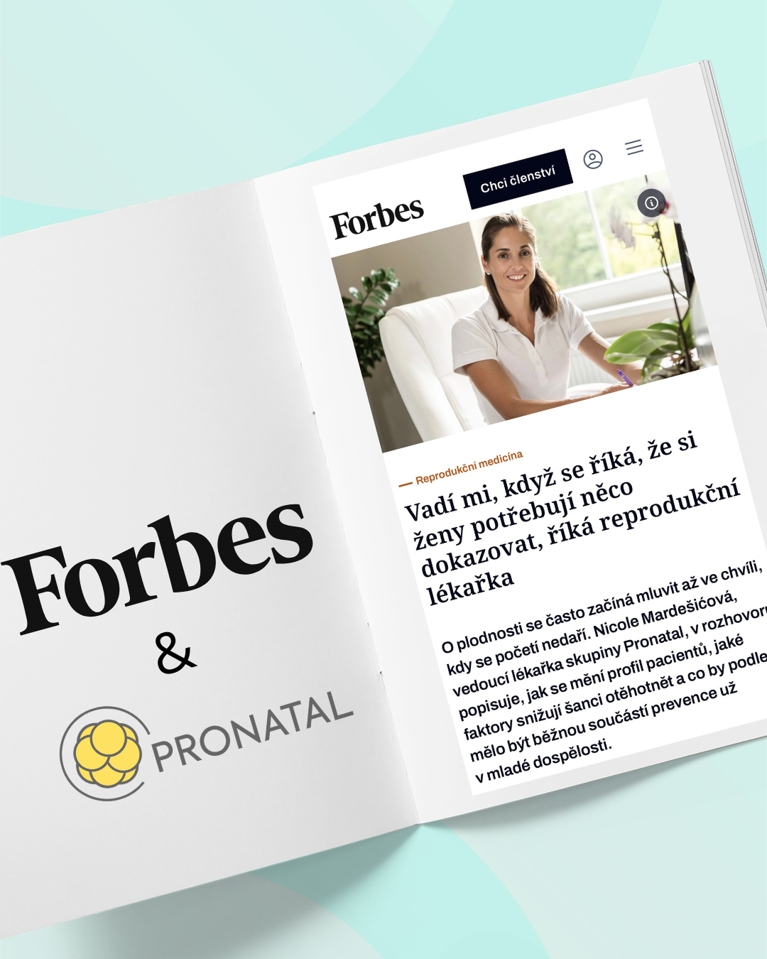 PRONATAL ve Forbes: Plodnost není téma „až jednou“